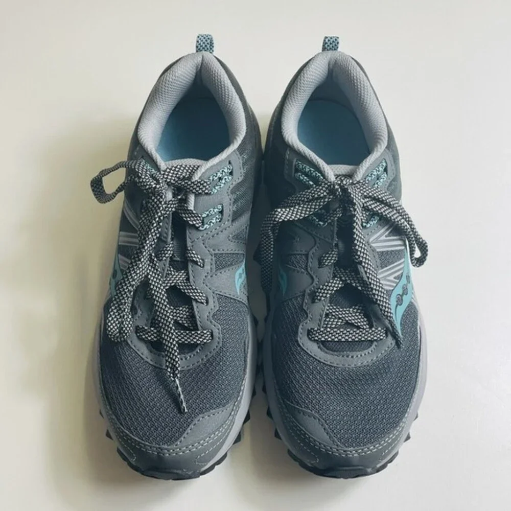 Saucony Excursion S10584-3 Aqua Grey Trail Shoes Sneakers Versafoam‎ Womens 9.5